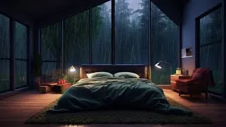 Thumbnail: Fall Asleep in a Misty Forest while it's Raining- Cozy Bedroom in a Misty Forest