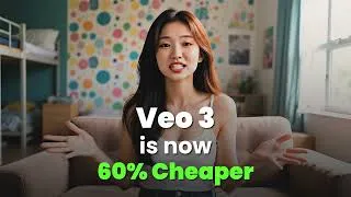 Thumbnail: 🎥 Veo 3 is Now 60% Cheaper on DeepVid AI | Create Videos in 9:16, 16:9 & 1080p