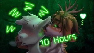 Thumbnail: [Furry ASMR] 10 Hours Of Melting Your Brain With Kisses (INTENSE KISSING) | No Talking