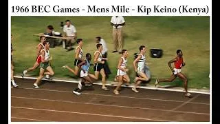 Thumbnail: Kip Keino (Kenya) men's 1-mile race - 1966 British Empire and Commonwealth Games - Kingston Jamaica