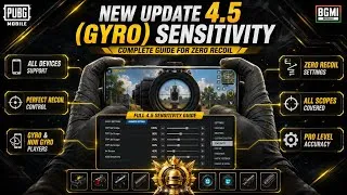 Thumbnail: PUBG Gyroscope Sensitivity Settings 2025 - ZERO RECOIL + PERFECT AIM Update 4.5