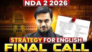 Thumbnail: Last Month NDA English Preparation Strategy | Complete Plan to Crack NDA Exam