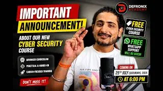 Thumbnail: Free Cyber Security Course Important Announcement For Free Support - First Time On YouTube ( Hindi )