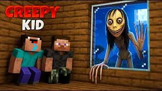 Thumbnail: HORROR CREEPY KID😱 Minecraft Horror Story in Hindi