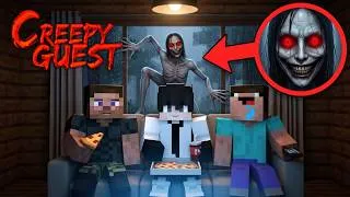 Thumbnail: CREEPY GUEST ENTERED OUR HOUSE😨 Minecraft Horror Story