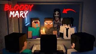Thumbnail: BLOODY MARY CHALLENGE AT 3AM 😨 Minecraft Horror Story