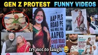 Thumbnail: 🚨 Students Full On Roast Mode 🔥 || Gen Z Protest Funny Moments 😂 | Delhi Jantar Mantar Funny Videos 