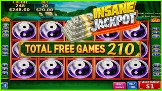 Thumbnail: INSANE JACKPOT! 210 FREE SPINS TRIGGER on High Limit China Shores Slot