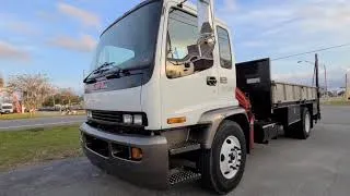 Thumbnail: GMC T7500 utility truck - Ferrari crane truck - virtual walk around truck - utilities