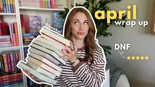 Thumbnail: The 9 Books I Read in April 💐📖 DNF, 5-stars, new releases, + more!