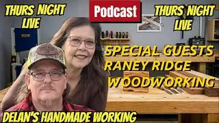 Thumbnail: Behind the Scenes: Raney Ridge Woodworking Crew Hangs with Delan and Rusty #wood #woodcarving #diy