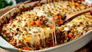 Thumbnail: Don't Feel Like Cooking? Make This Easy Lentil Casserole!  Easy Weeknight Dinner