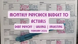 Thumbnail: February 2026 Budget to Actuals! 