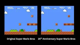 Thumbnail: Super Mario Bros. (NES) - Original and 25th Anniversary comparison