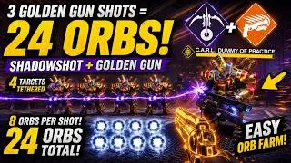Thumbnail: Destiny 2: 24 ORBS From 3 GOLDEN Gun Shots?! Shadowshot Orb Farm Is INSANE