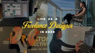 Thumbnail: life as a freelance designer in 2025 (design projects, meetings, youtube event, road trip)