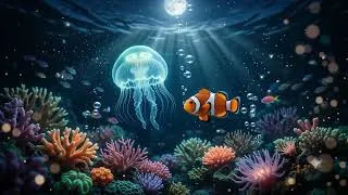 Thumbnail: Real Ocean Friends Vol.11 | Moonlight Coral Adventure | Relaxing Ocean Music Box