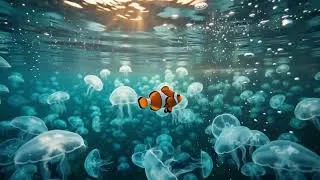 Thumbnail: Sleep Music Real Ocean Friends Vol.14 | Moon Jelly Garden | Relaxing Ocean Music