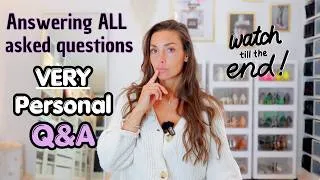 Thumbnail: My Most Personal Q&A Ever Done! 🫣 Time to get deep