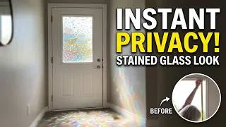 Thumbnail: DIY Privacy Hack: Beautiful Stained Glass Window Film