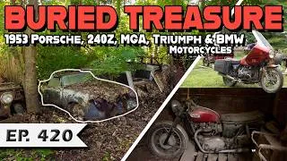 Thumbnail: RESCUED? 1953 Porsche, 240Z, MGA, and BMW & Triumph Motorcycles!