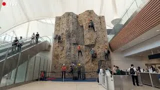 Thumbnail: New Climbing Wall at Denver International Airport