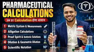 Thumbnail: Pharmaceutical Calculations | Metric system | Alligation | Proof spirit | Isotonic & Dilute solution