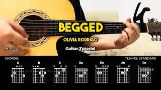 Thumbnail: Begged - Olivia Rodrigo | Easy Guitar Tutorial For Beginners (CHORDS & LYRICS) #guitarlesson