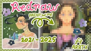 Thumbnail: Redraw an old painting w/ me! ✨🌸 (ft. Arrtx)