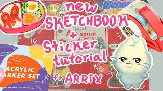 Thumbnail: New Sketchbook + Sticker Tut! (ft.ARRTX)
