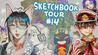 Thumbnail: SKETCHBOOK TOUR #14!! ✨🤯 (my brain turned into mush)
