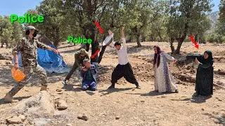 Thumbnail: Arrest of the intruder by police with the husband's help
