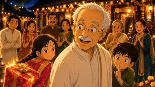 Thumbnail: 20 साल बाद पूरा परिवार दादाजी को देने आया सबसे बड़ा सरप्राइज़ 😭❤️ Emotional Village Story | Episode1