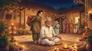 Thumbnail: 20 साल बाद पूरा परिवार दादाजी को देने आया सबसे बड़ा सरप्राइज़ 😭❤️ Emotional Village Story | Episode1