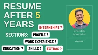 Thumbnail: Transformative Journey Of A Software Engineer: Resume Evolution Over 5 Years!