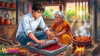 Thumbnail: Village Grandma's Secret Cooking Method Shocked the City Chef | Tearjerker DGK Desi Ghibli Kitchen
