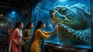 Thumbnail: Giant Sea Turtle Was Trapped in a Tank… 5 Girls Risked Everything to Save Her!