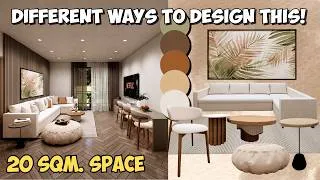 Thumbnail: SMALL Space Done Right – 4 Functional LAYOUT IDEAS for a 20 SQM Space!