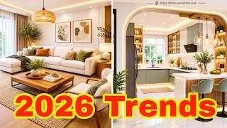 Thumbnail: Top 10 Interior Design Trends 2026 | Smart Home Decor Ideas to Make Your House Look Luxury ✨