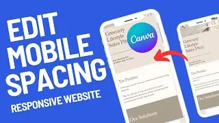 Thumbnail: Mobile Responsive Canva Website - Add Spaces - Quick and Easy Tutorial