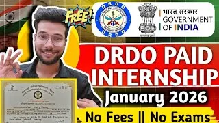 Thumbnail: DRDO  Internship 2025 | How To Apply DRDO Internship 2025 | Step by Step Guide Eligibility Stipend