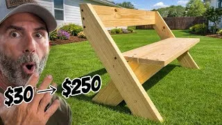 Thumbnail: $30 Bench That Sells for $250 (Anyone Can Build This)