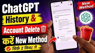 Thumbnail: How to Delete All History & Account in ChatGPT New Method 2026 ! Image History Clear