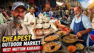 Thumbnail: I Found Pakistan’s CHEAPEST Outdoor Market in Sargodha 🇵🇰🔥 Trying the BEST Mutton Karahi!