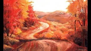 Thumbnail: Autumn Landscape Oil Painting Timelapse