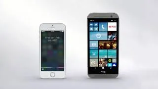Thumbnail: Siri vs  Cortana – Mirror Mirror Commercial
