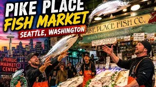 Thumbnail: PIKE PLACE MARKET • SEATTLE Washington • Exploring on a Wednesday • Food • Crafts • Fun
