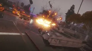 Thumbnail: GTA 5 -  Tank Rampage. Military Tank vs Army.