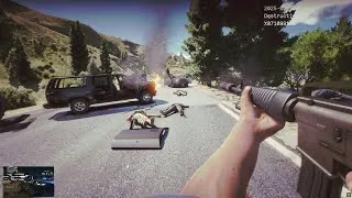 Thumbnail: Realistic Shootout mod with BodyCam In the Mountains against Police. Improved Cops Mod.