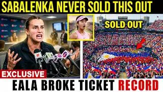 Thumbnail: SABALENKA GOES OFF After Eala's 30‑Minute Toronto Sellout Beats Her Record!
